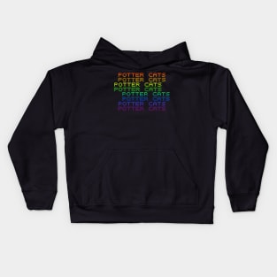 Potter cats rainbow Kids Hoodie